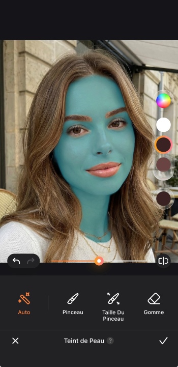 Airbrush App Screenshot FR - foundation shade retouch skin tone auto