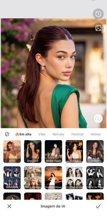 Airbrush App Screenshot PT - photo filter ai image example