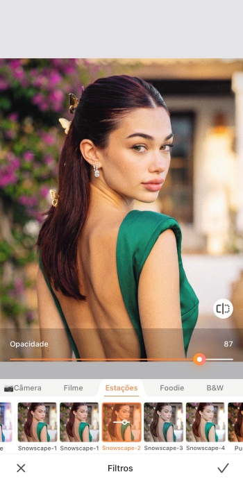 Airbrush App Screenshot PT - photo filter filters tool example