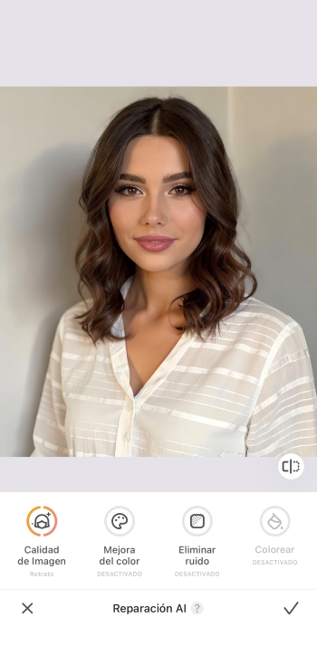Airbrush App Screenshot ES - edit ai repair image quality result