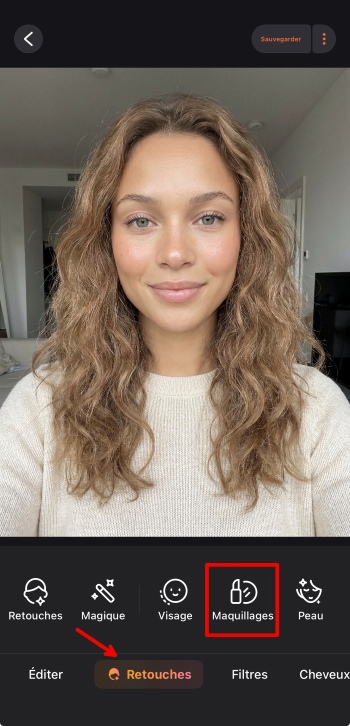 Airbrush App Screenshot FR - eyebrows shape retouch makeup